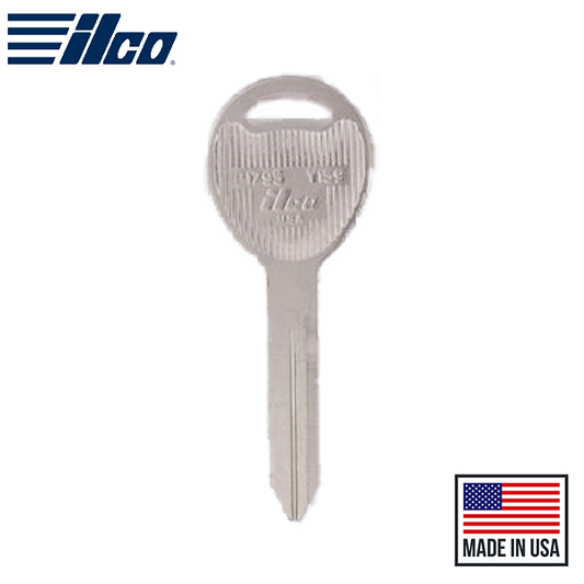 Taylor Chrysler Y159 Key Blank Nickel Plated Finish - ILCO-Y159-NP - UHS Hardware