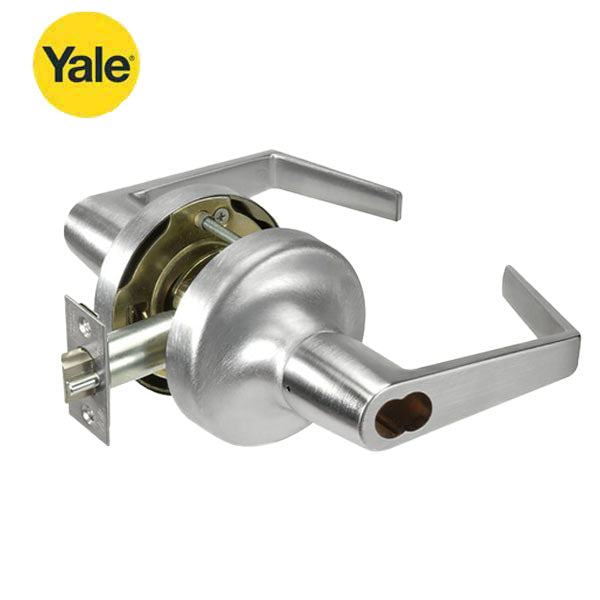 Yale - AU5307LN-ICLC-626 - Cylindrical Lock Lever Set - Augusta Lever - LFIC - 626 - Satin Chrome - Entrance - Grade 2 - UHS Hardware