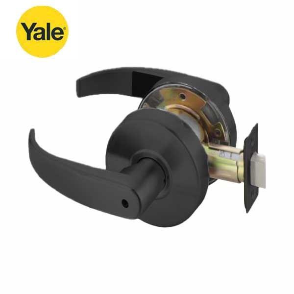 Yale - 4602LN - Cylindrical Lock Lever Set - Pacific Beach Lever - Black Suede - Privacy - Fire Rated -Grade 2 - UHS Hardware