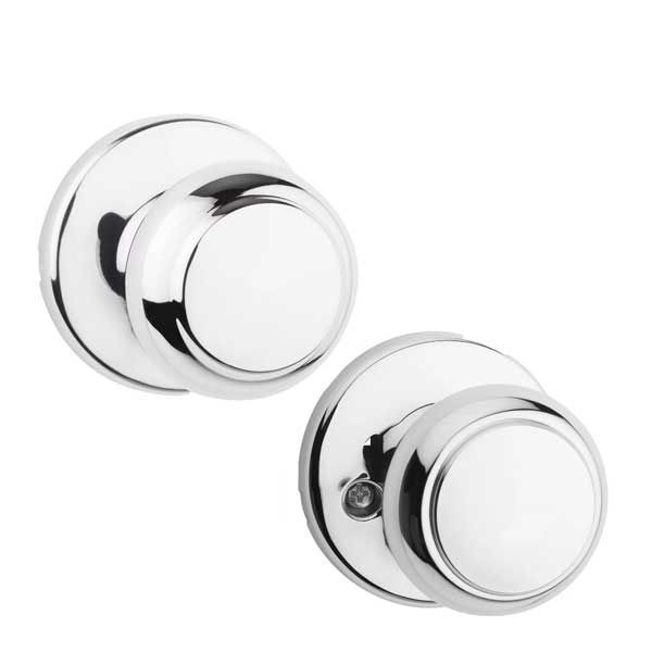 Kwikset - 200CV - Cove Knob - Round Rose - Passage - 26 - Polished Chrome - Grade 3 - UHS Hardware