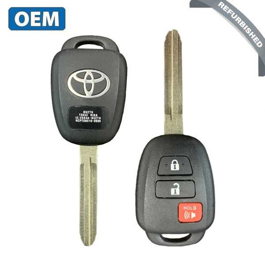 2015 Toyota Yaris  / 3-Button Remote Head Key / PN: 2854A-B52TH (H CHIP) (CANADA) (OEM Refurb) - UHS Hardware