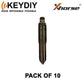 KEYDIY - HY14 - Flip Key Blade - #15 - For Xhorse / Keydiy Universal Remote Flip Keys - Pack of 10 - UHS Hardware