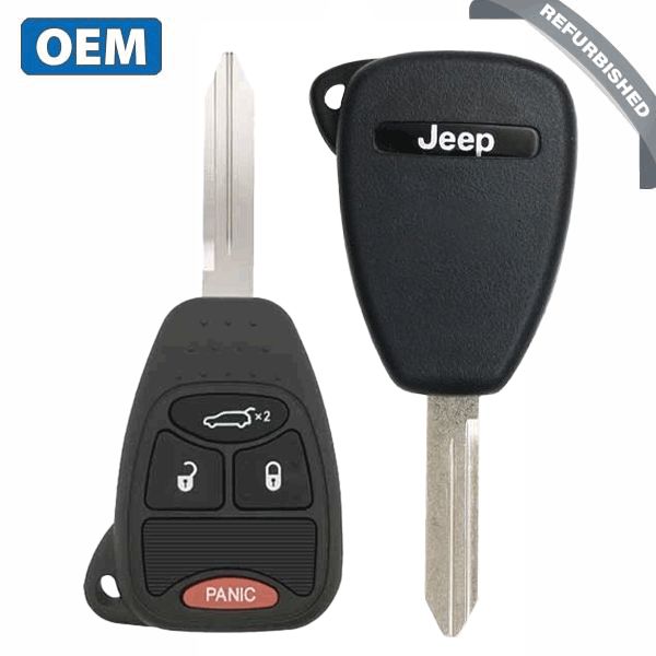 2005-2012 Jeep / 4-Button Remote Head Key / PN: 05026112AB / OHT692427AA (OEM Refurb) - UHS Hardware