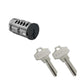 Kwikset - SmartKey SC1 Schlage Cylinder For Half Round Chassis Knobs & Levers - Black Finish - UHS Hardware