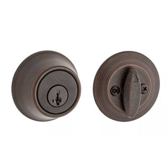 Kwikset - 660 - Residential Deadbolt - Single Cylinder  - Venetian Bronze - SmartKey Technology -Grade 3 - UHS Hardware