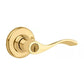 Kwikset - 405 - Balboa Lever - Round Rose - 3 - Polished Brass - Entrance - Grade 3 - UHS Hardware