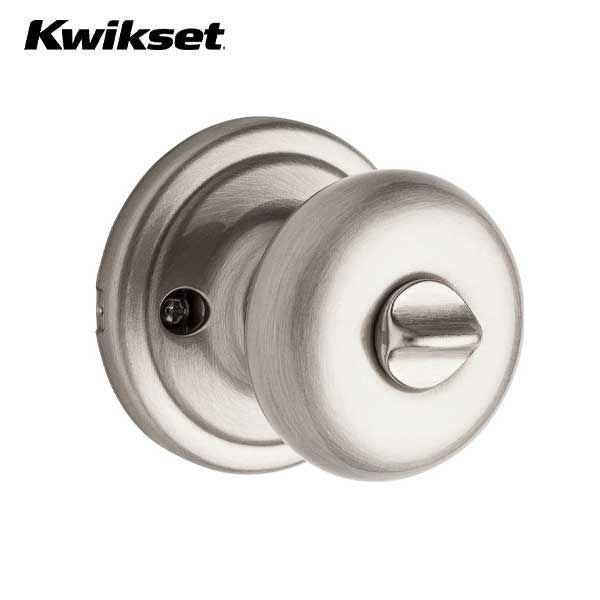 Kwikset - 740H - Hancock Knob  - Round Rose - Entrance - 15 - Satin Nickel - SmartKey Technology - Grade 2 - UHS Hardware