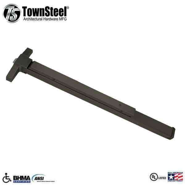 TownSteel - ED6500 - Narrow Stile Panic Exit Device Push Bar - 36" - Optional Finish -  Grade 1 - UHS Hardware