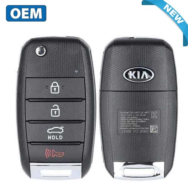 2016-2020 Kia Optima / 4-Button Flip Key  / PN:  95430-D4010 / SY5JFRGE04 (OEM) - UHS Hardware