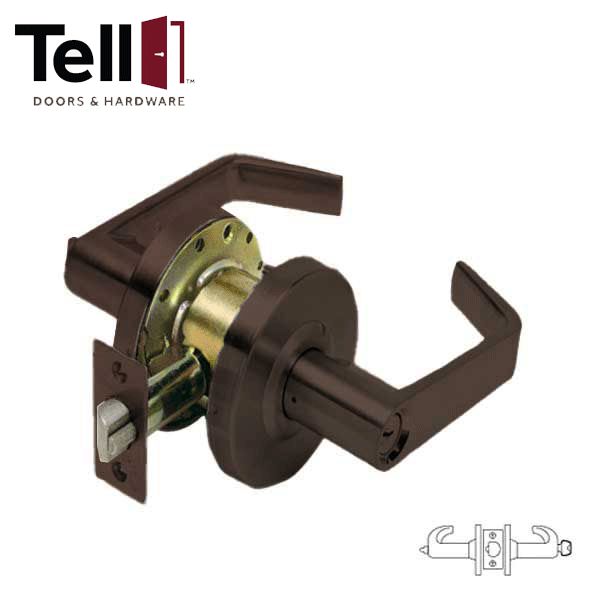 TELL - CL102066 - Standard Duty Cylindrical Leverset - Cortland - Office/Entry - 2 3/4" Backset - Optional Finishes - Grade 2 - UHS Hardware