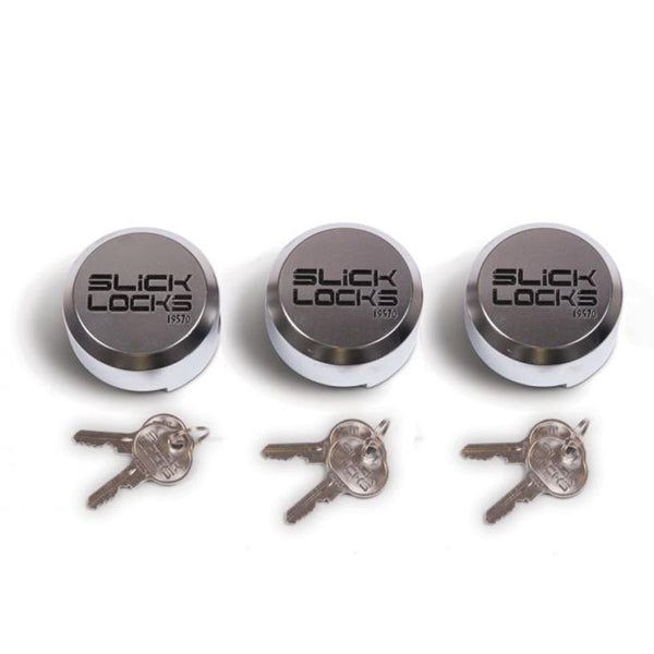 Slick Locks - 3 Pack - Hidden Shackle Puck Lock Replacement Locks - UHS Hardware