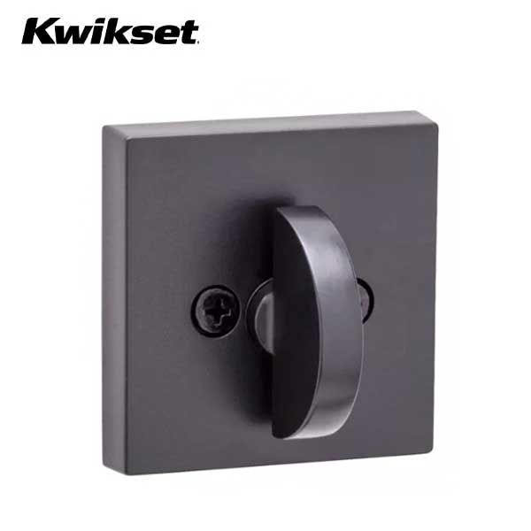 Kwikset - 158 - Halifax Single Cylinder Deadbolt - Square Rose - 514 - Iron Black - SmartKey Technology - Grade 2 - UHS Hardware