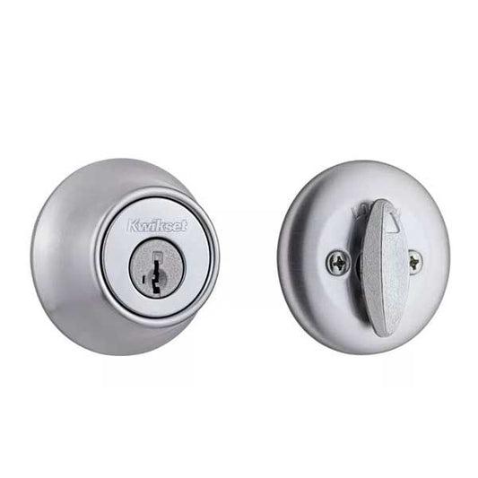 Kwikset - 660 - Residential Deadbolt - Single Cylinder  - Satin Chrome - SmartKey Technology -Grade 3 - UHS Hardware