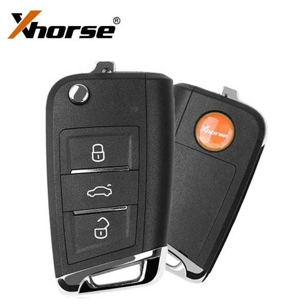 Xhorse - XEMQB1EN - Super Remote /  MQB Style / 3-Button Universal Flip Key / VVDI Super Chip for VVDI Tools - UHS Hardware