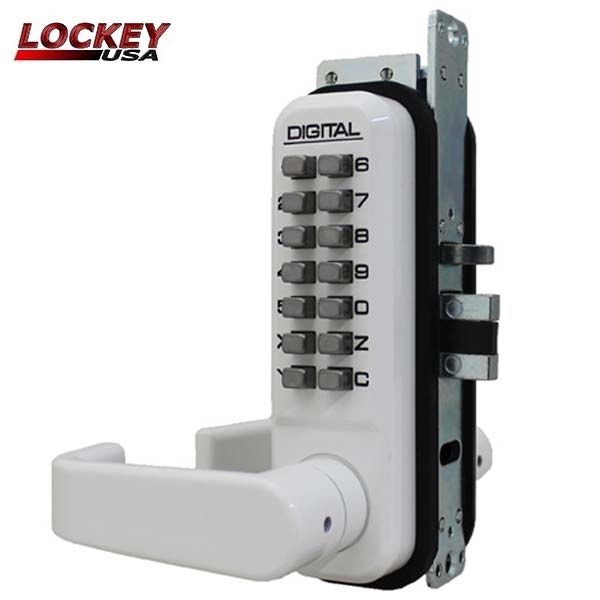 Lockey - 2985-DC - Narrow-Stile Mechanical Keypad Keyless Lever - Passage - Double Combination - UHS Hardware