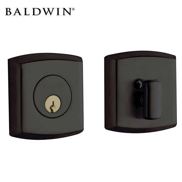 Baldwin Estate - 8285 - Contemporary Soho Deadbolt - Singl Cyl - 102 - Oil Rubbed Bronze - Grade 1 - UHS Hardware
