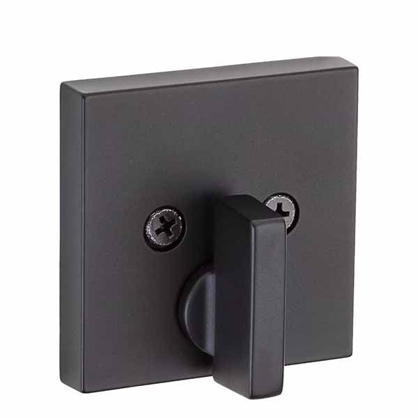 Kwikset - 258 - Downtown Deadbolt - Square Rose - 514 - Matte Black - Entrance - SmartKey Technology - Grade 1 - UHS Hardware