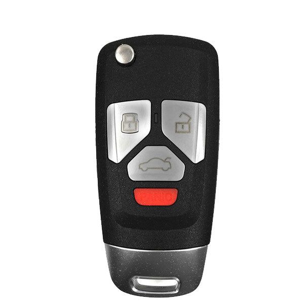 KEYDIY - Audi Style - 4-Button Flip Key Blank (KD-B27-4) - UHS Hardware