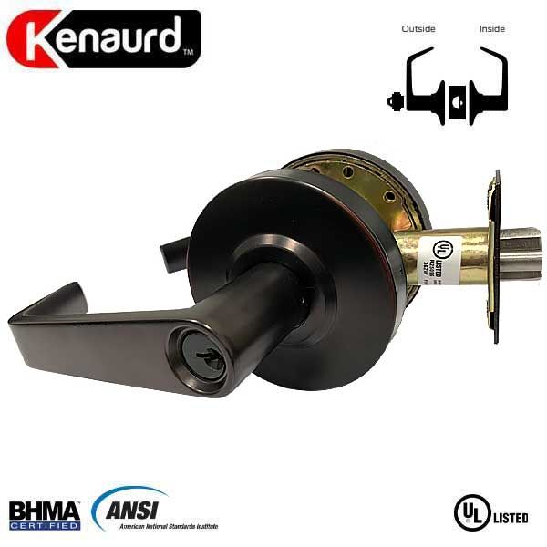 Commercial Lever Handle - 2-3/4” Standard Backest - Oil Rubbed Bronze - Classroom - Grade 2 - UHS Hardware