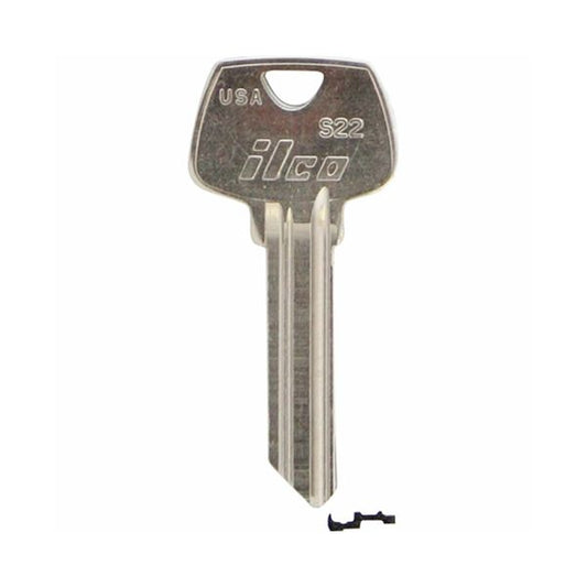 S22 SARGENT Key Blank - ILCO - UHS Hardware