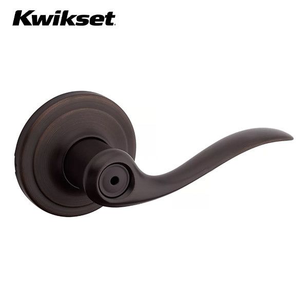 Kwikset -  730TNL - Tustin Lever - Round Rose - Privacy - 11P - Venetian Bronze - Grade 2 - UHS Hardware