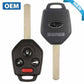 2010-2014 Subaru Legacy Outback / 4-Button Remote Head Key / PN: 57497-AJ00A / CWTWBU766 / 4D60 Chip / DAT17 (OEM) - UHS Hardware