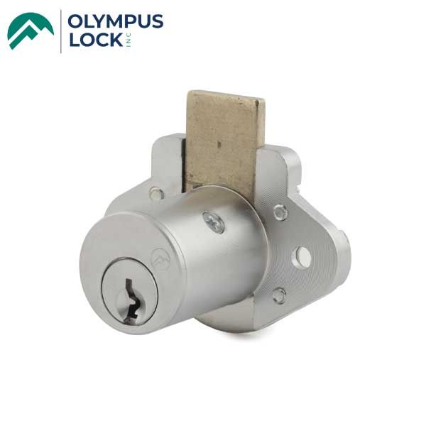 Olympus - N078 - Furniture Drawer Deadbolt Lock - N Series National - 26D - Satin Chrome - KA 101 - UHS Hardware