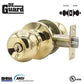 Premium Knobset - Polished Brass - Entrance - Grade 3 - ( SC1 / KW1 ) - UHS Hardware