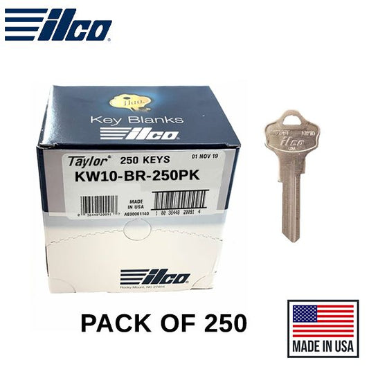 KW10-BR TITAN/KWIKSET Key Blank 250 Pack -  ILCO - UHS Hardware