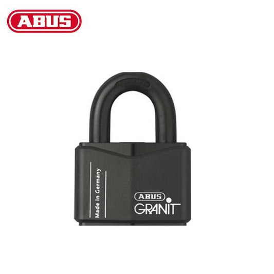 Abus -  37/70RK -  Rekeyable Granit Series Steel Padlock - Black - 3-1/32" Body Width - UHS Hardware