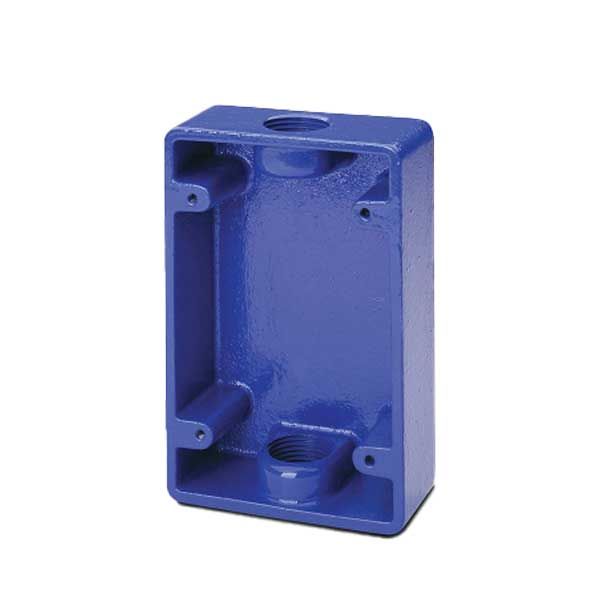 SDC - 491-BB - Blue Surface Mount Box - For 491 Series Break Glass Emergency Exit - Blue - UHS Hardware