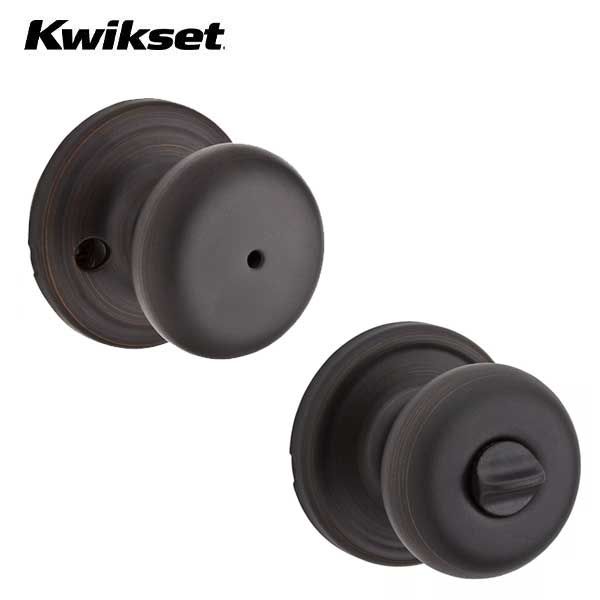 Kwikset - 730H - Hancock Knob - Round Rose - Privacy - 11P - Venetian Bronze - Grade 2 - UHS Hardware