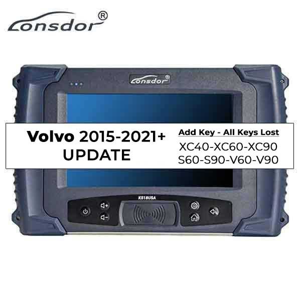 Lonsdor K518 USA - 2015-2021 Volvo  Update - Add a Key /  All Keys Lost - UHS Hardware