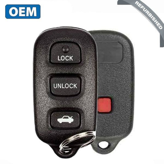 1998-2004 Toyota Avalon / 4-Button Keyless Entry Remote Pn: 89742-Ac050 Hyq12Ban (Oem Refurb)