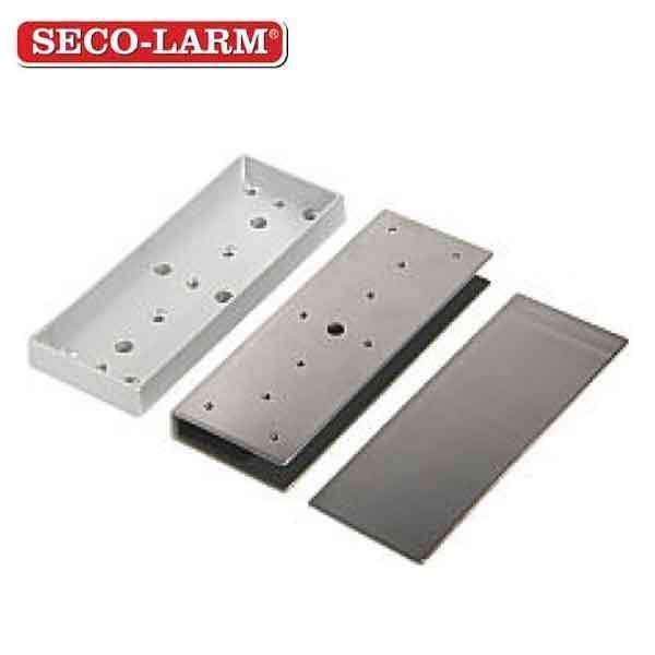 Seco-Larm - Glass Door "U" -  Brackets for 1200 lb Series Electromagnetic Locks - Indoor - UHS Hardware