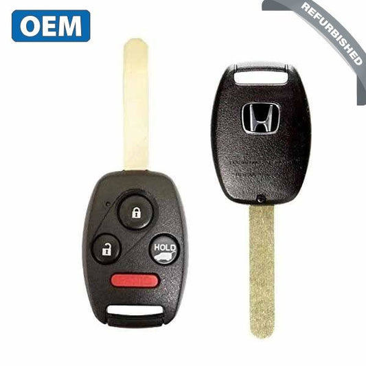 2012-2015 Honda Pilot / 4-Button Remote Head Key w/ Glass Hatch / PN: 35118-SZA-A51 / KR55WK49308 (OEM) - UHS Hardware