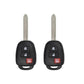 2 x 2013-2019 Toyota RAV4 Highlander / 3-Button Remote Head Key / GQ4-52T (H Chip) (AFTERMARKET) (2 for 1) - UHS Hardware