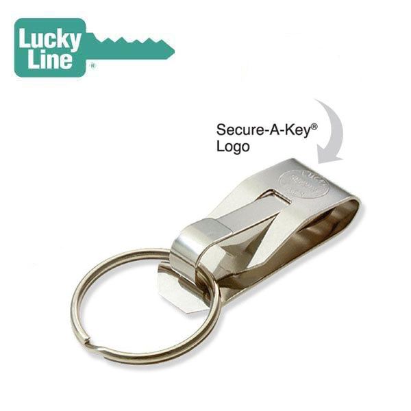LuckyLine - 4041 - Secure-A-Key® Clip On - Spring Stainless Steel - (1 Pack) - UHS Hardware