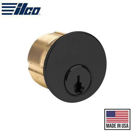 ILCO - 7185 - Mortise Cylinder - 5 Pin - 1 1/8" - Schlage C - Standard Cam - KD - 29 - Black Aluminum - Grade 1 - UHS Hardware