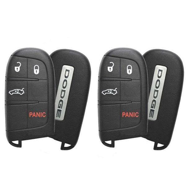 2 X 2011-2020 Dodge Charger Dart Challenger / 4-Button Smart Key Pn: 68051387Ac M3N40821302 (Oem)