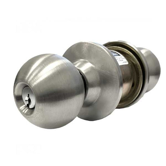 Marks USA - 210AB - 10 LINE Commercial Knobset - 2 3/4" Backset - 32D - Satin Stainless Steel - Entrance - Grade 2 - UHS Hardware