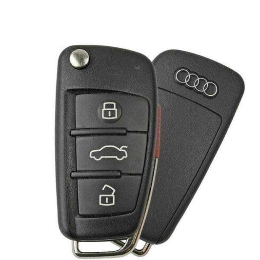 2006-2010 Audi / 4-Button Remote Flip Key Pn: 8E0-837-220-R Myt4073A 315Mhz (Oem Refurb)