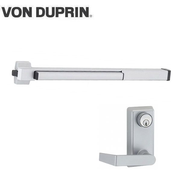 Von Duprin - 22L06 - Rim Exit Device with Trim Lever - Aluminum Finish - 3 Foot - UHS Hardware