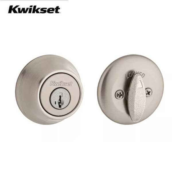 Kwikset - 660 - Residential Deadbolt - Single Cylinder  - Satin Nickel - SmartKey Technology -Grade 3 - UHS Hardware