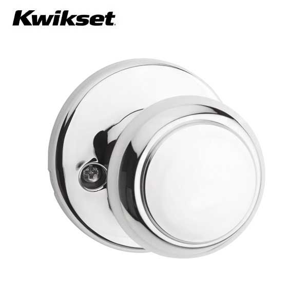 Kwikset - 200CV - Cove Knob - Round Rose - Passage - 26 - Polished Chrome - Grade 3 - UHS Hardware