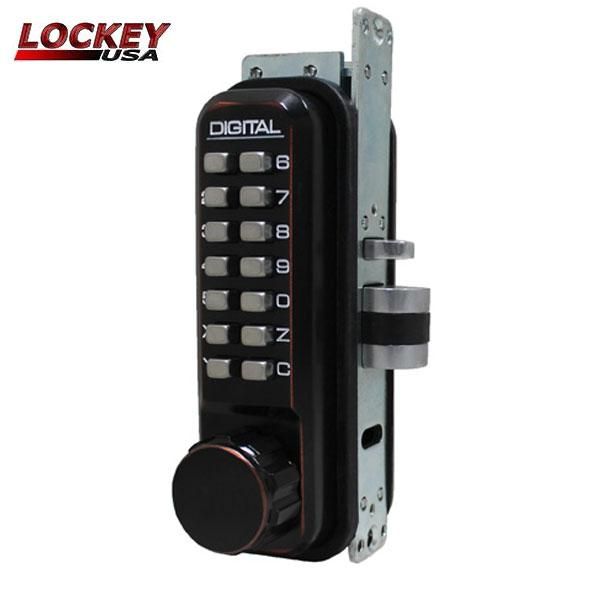 Lockey - 2930-DC - Narrow-Stile Mechanical Keypad Keyless Knob - Passage - Double Combination - UHS Hardware