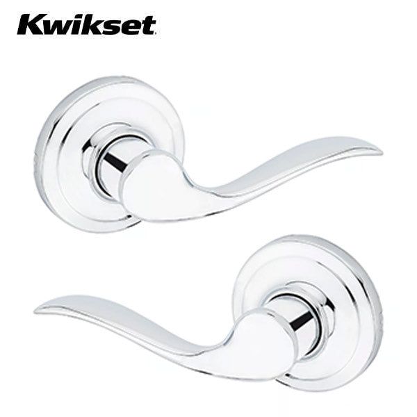 Kwikset - 720TNL - Tustin Lever - Round Rose - Passage - 26 - Polished Chrome - UHS Hardware