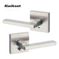 Kwikset - 155HFL - Halifax Privacy Lever - Square Rose - 15 -  Satin Nickel -  Grade 2 - UHS Hardware