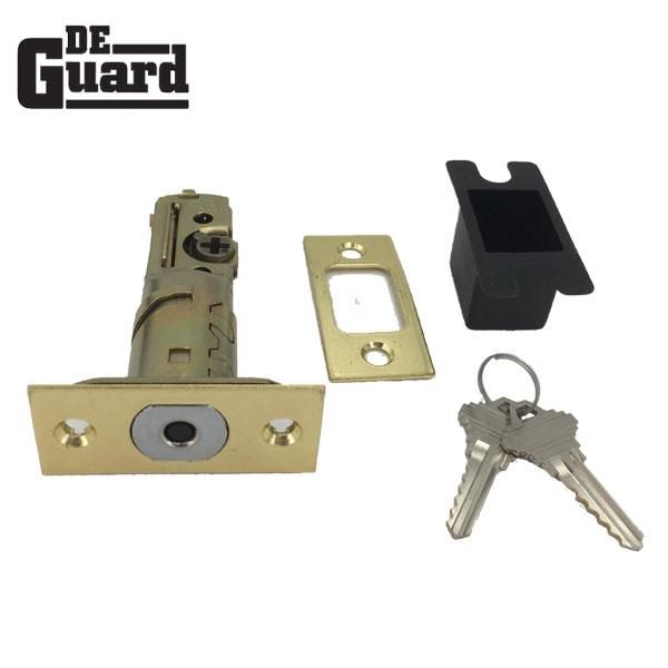 Premium Single Cylinder "Spin To Lock" Deadbolt - Polished Brass - Grade 3 - SC1 - UHS Hardware