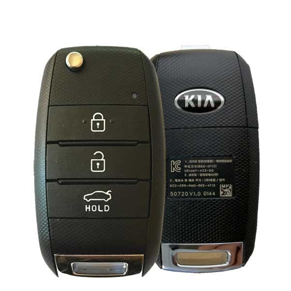 2012-2016 Kia Rio Pride / 3-Button Flip Key Pn: 95430-1W003 Rke-4F13 (Korea) (Oem)